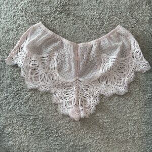 Victoria's Secret Light Pink Lace Boyshorts